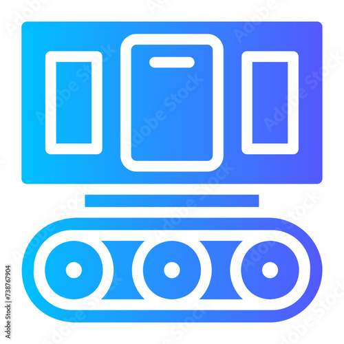 фотографія tracked vehicle gradient icon