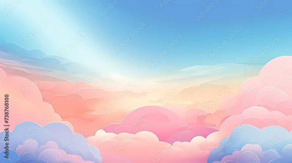 Rainbow background, nature landscape Rainbow background, nature landscape