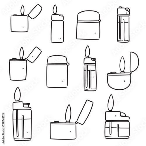 vector set of lighter