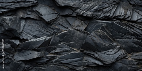 Black Slate Stone Texture