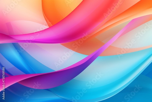 Colors of may, abstract background with waves in blue, pink, orange and yellow huess, and with copyspace for your text. May background banner for special or awareness day, week or month