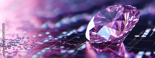 a close up of a diamond