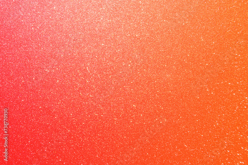 Red orange and yellow glitter background with gradient and grain effect