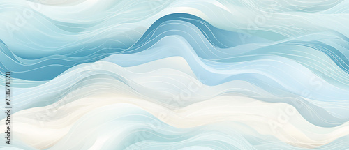 Wave Seamless Tile Waves Background Water Pattern photo
