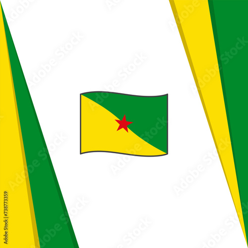 French Guiana Flag Abstract Background Design Template. French Guiana Independence Day Banner Social Media Post. French Guiana Flag