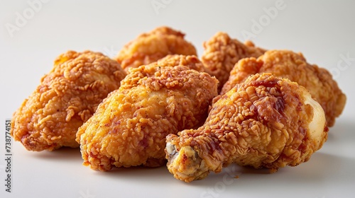 a group of fried chicken legs © VSTOCK