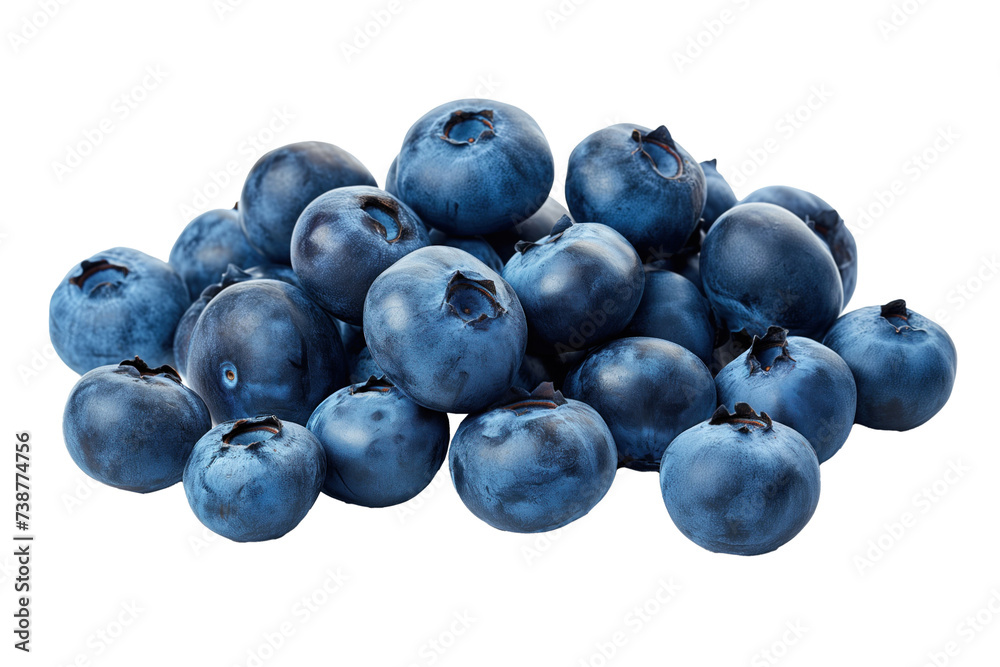 Blueberries cluster isolated on white Blueberries cluster isolated on white