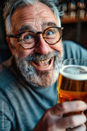 Portrait of an excited smil...