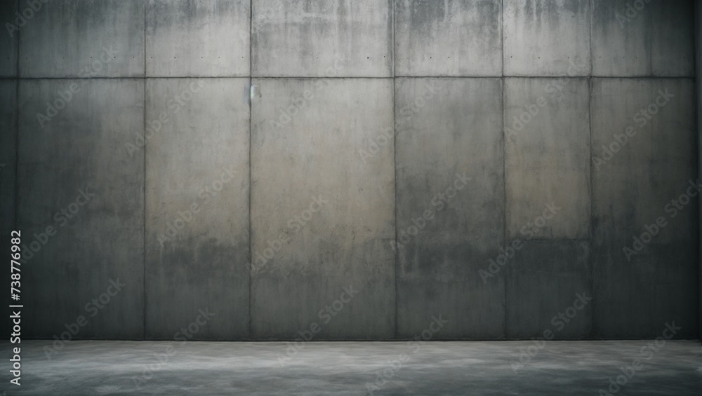 Abstract dark empty concrete interior room, interior wall, wallpaper and background, for product ads
