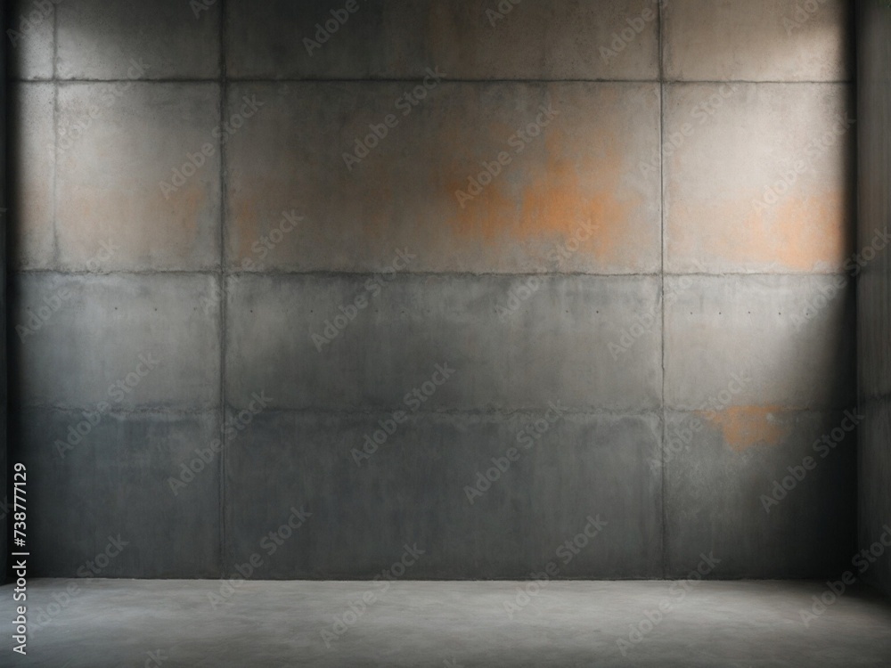 Fototapeta premium Abstract dark empty concrete interior room, interior wall, wallpaper and background, for product ads