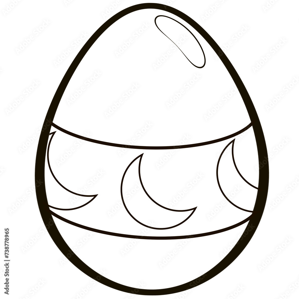 illustration of the easter egg. illustration of the easter egg.