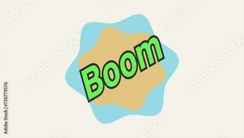 boom expression animation 2d video 4k motion.