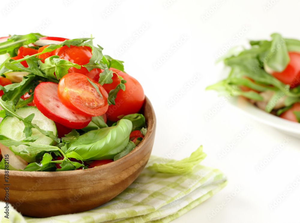 natural organic tomato and arugula salad natural organic tomato and arugula salad
