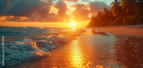 Fototapeta Naklejka Na Ścianę i Meble -  Sunset over the sea