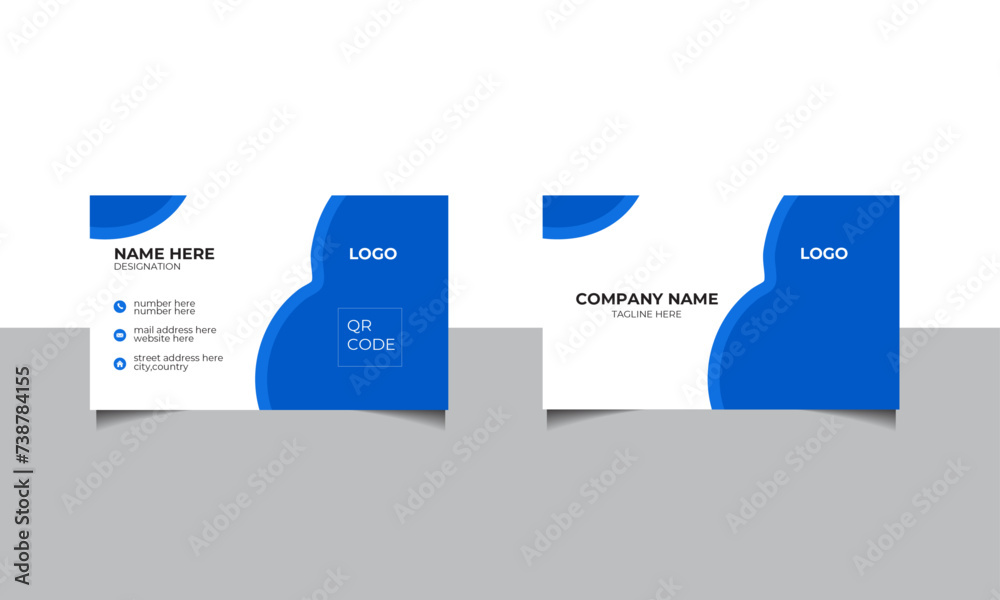 clean creative and modern bussiness card templete