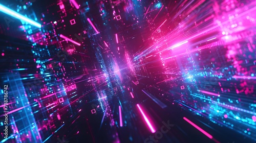 abstract background cyberpunk aesthetic