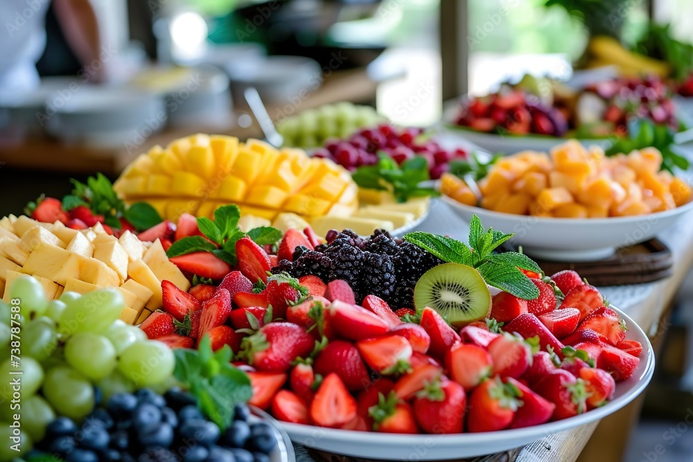 Fruit buffet.