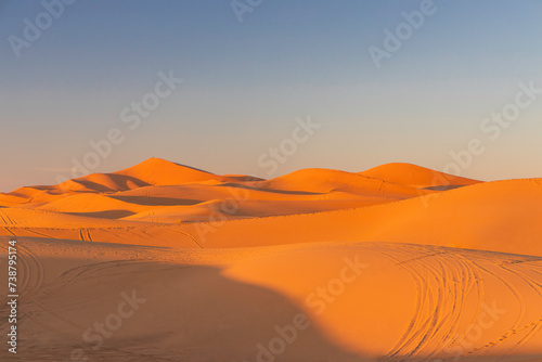 sand dunes in the desert © muratutku