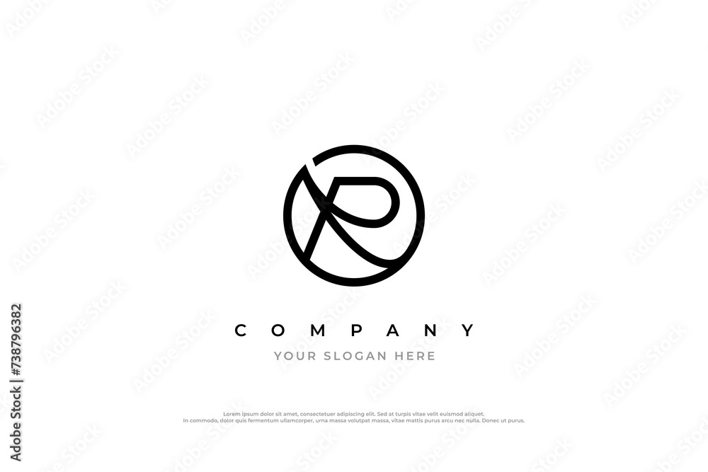 Elegant Initial Letter R Logo Design Elegant Initial Letter R Logo Design