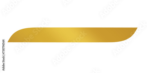 luxury ribbon text box blank gold element, golden ribbon element design template transparent png photo