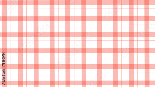 Red and white plaid fabric texture background