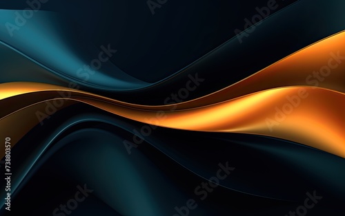 An abstract background of orange and gold lines