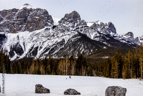 The Rockie Mountains, Canmore Alberta Canada photo