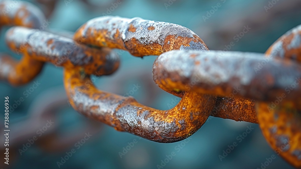 a close up of a chain a close up of a chain