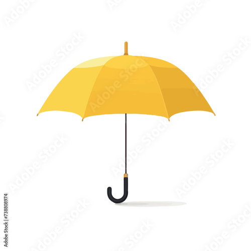 Yellow umbrella icon