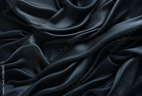 a close up of a black fabric photo