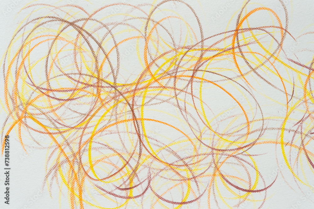 abstract yellow and brown cursive lines abstract yellow and brown cursive lines