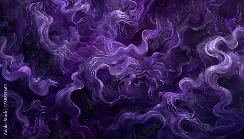 the purple color in swirls and wavy patterns in this 
