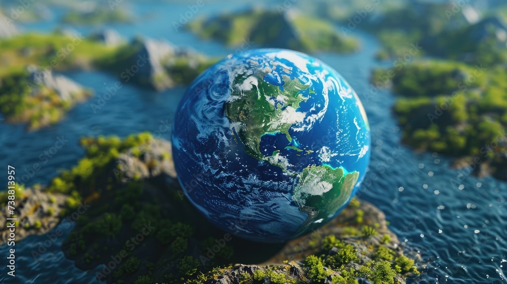 Earth Ball and Blue Water: Promoting Harmony with Nature for Earth Day Earth Ball and Blue Water: Promoting Harmony with Nature for Earth Day