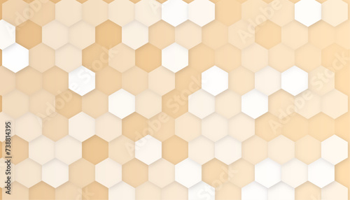 brown color hexagon wallpaper. vector illustration for design. abstract geometry pattern