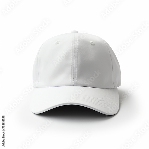 white cap on white isolate made with generative ai