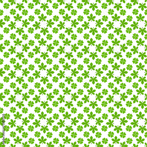 Free vector seamless pattern by leaves.