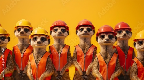 Construction Meerkats A Group of Postmodern Mammals at Work photo