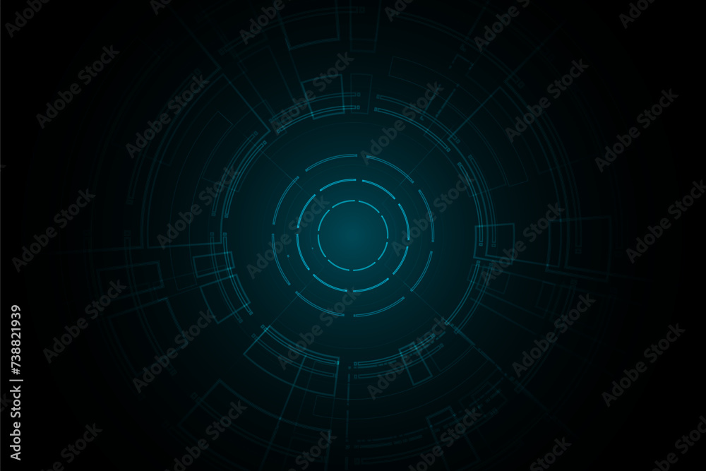 Sci fi futuristic user interface, HUD, Technology abstract background , Vector illustration.
Sci fi futuristic user interface, HUD, Technology abstract background , Vector illustration.