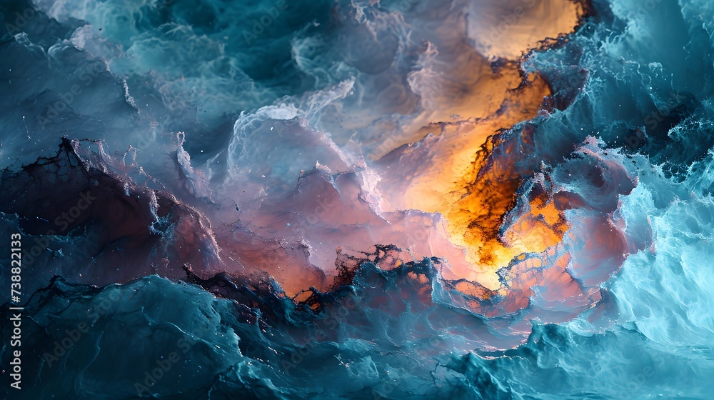 abstract background with fluid