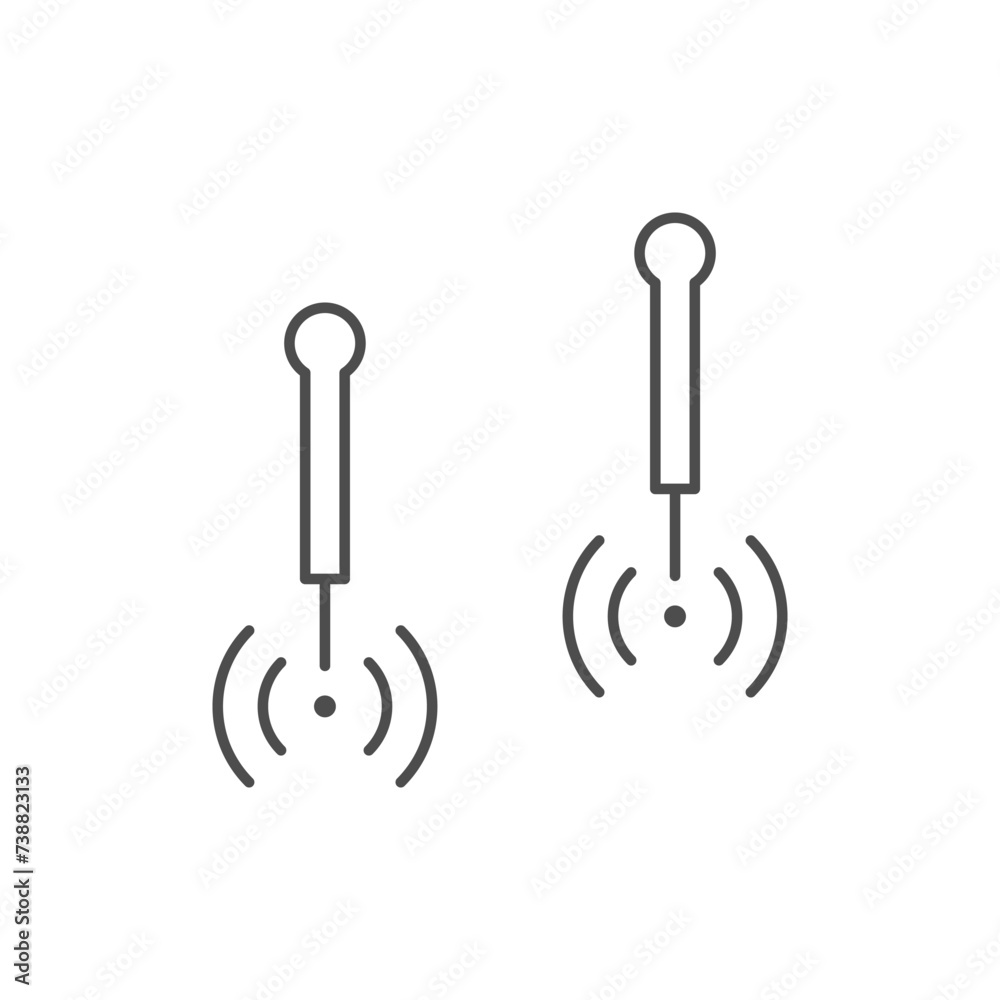 Points of acupuncture line icon Points of acupuncture line icon