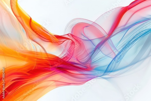 colorful and abstract, in the style of colorful turbulence, organic flowing lines, color field abstraction
