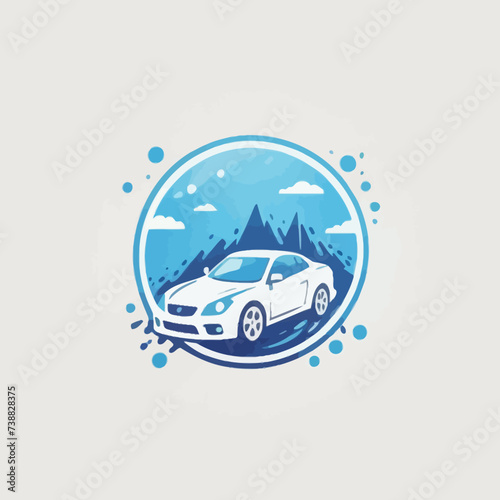 Fototapeta Naklejka Na Ścianę i Meble -  Car Logo Vector Format Very Cool