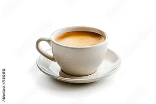 Tea coffee cup against soft background - Ai Generated