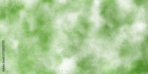 Abstract green background with cloud and old paper texture in watercolor design. Hand painted sky abstract watercolor background.watercolor Paper textured aquarelle canvas for modern creative design.