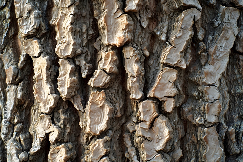 natural tree textures in a macro photograph
