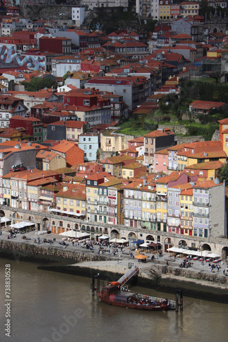 VIEW OVER THE OLD TOWN OF PORTO, PORTUGAL 