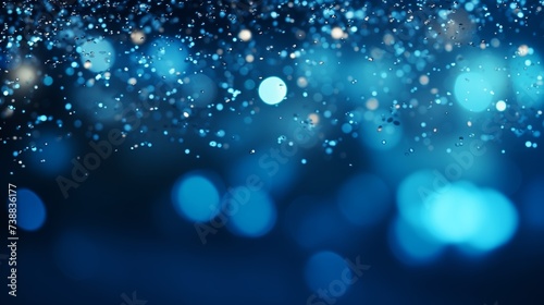 blue bokeh background