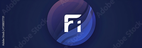 Modern Electrifying Wave-Inspired FM Radio Station Logo photo