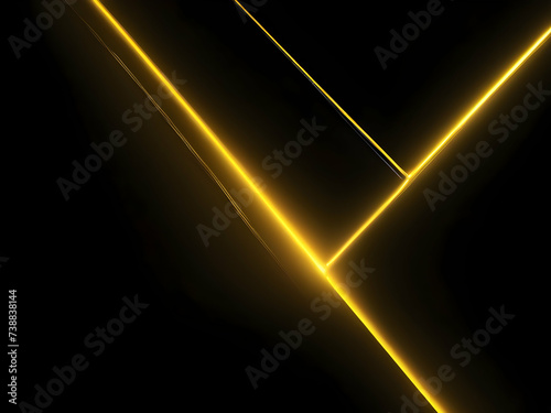 abstract yellow light on black background