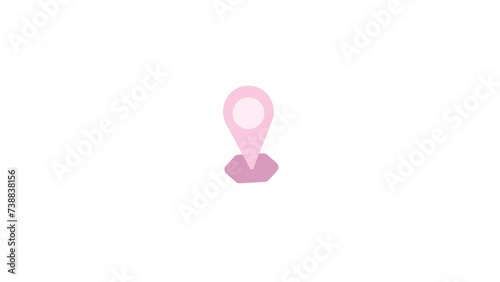 pink location maps iconn photo